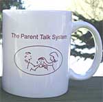 Parent Talk Mug - front with logo.